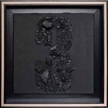 3.Fibonacci first few  black on black number 3