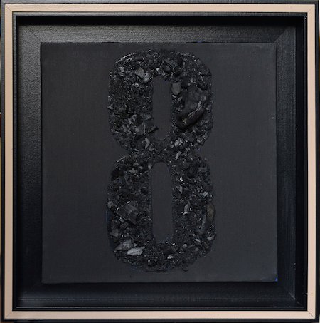 5. Fibonacci first series black number 8