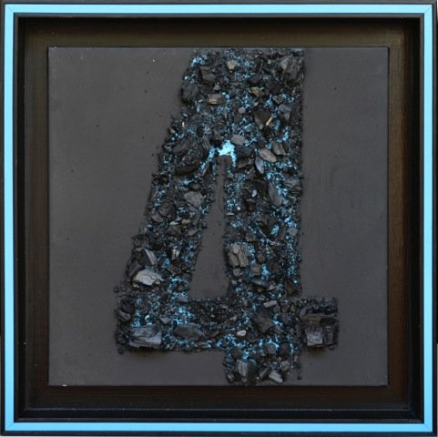 4  light blue particles